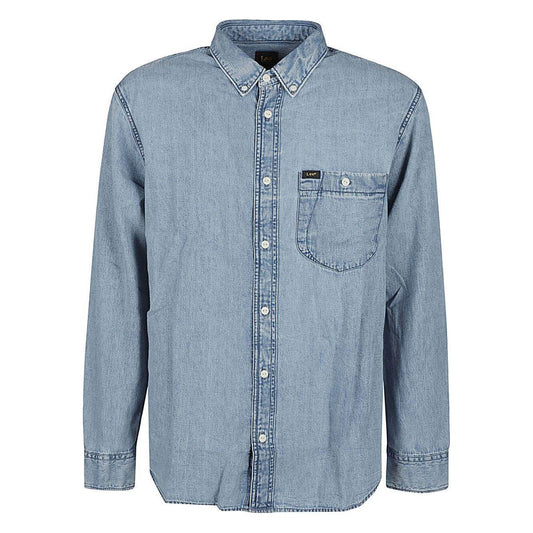 Lee Shirts Clear Blue Shirts Lee Light Slate Gray