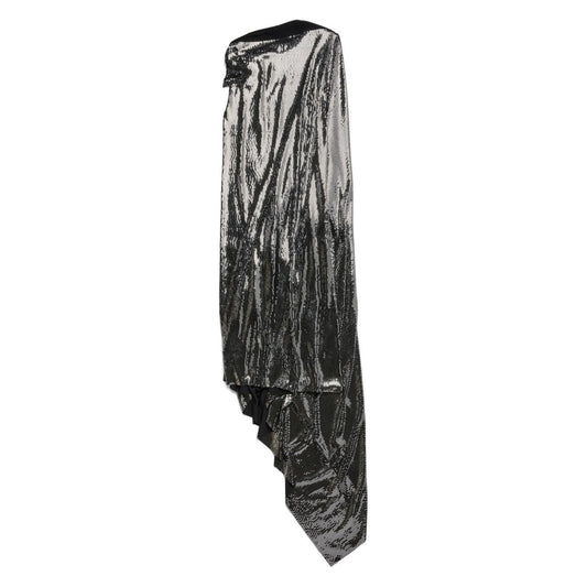 Balenciaga Metallic Effect Midi Dress Dresses Balenciaga Dark Slate Gray