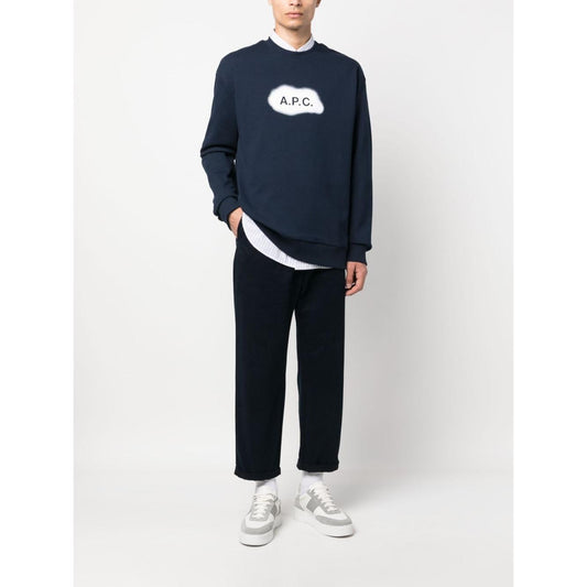 A.P.C. Sweaters Blue Topwear A.P.C. Dark Slate Gray