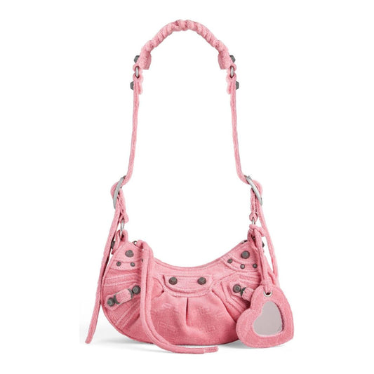 Balenciaga Le Cagole XS denim shoulder bag Shoulder Balenciaga Tan