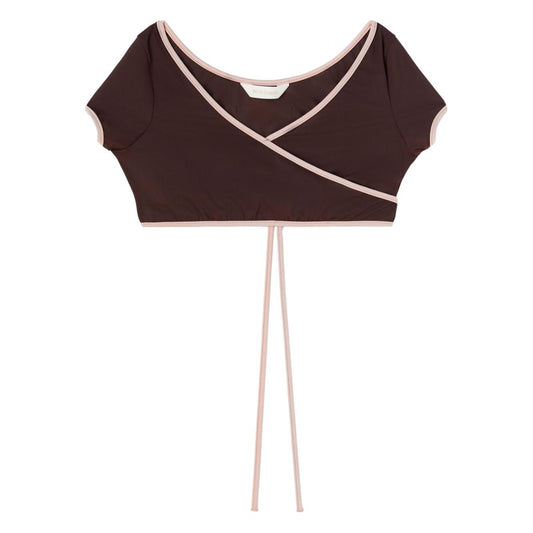 Palm Angels Sea clothing Brown Beachwear & underwear Palm Angels Dark Slate Gray