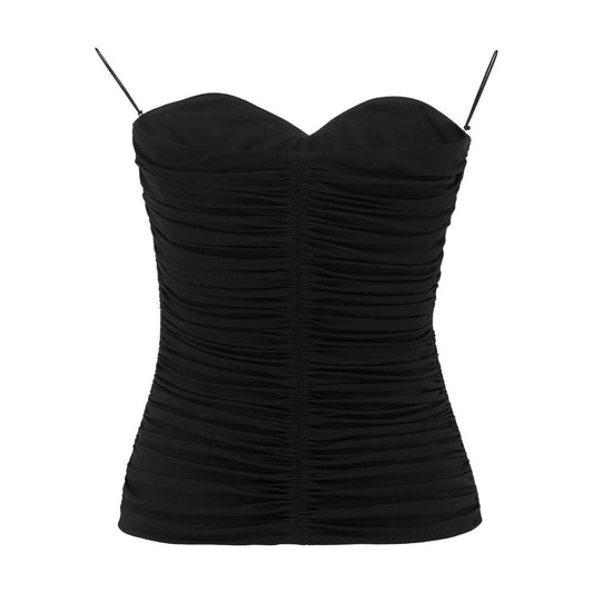 Saint Laurent  Top Black Topwear Saint Laurent Black