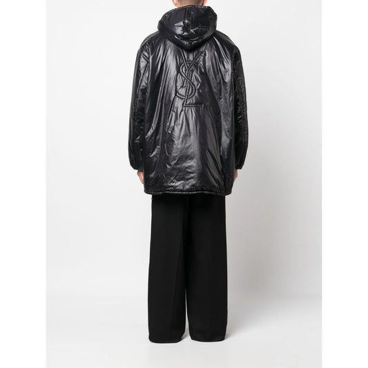 Saint Laurent  Coats Black Jackets Saint Laurent Dark Slate Gray