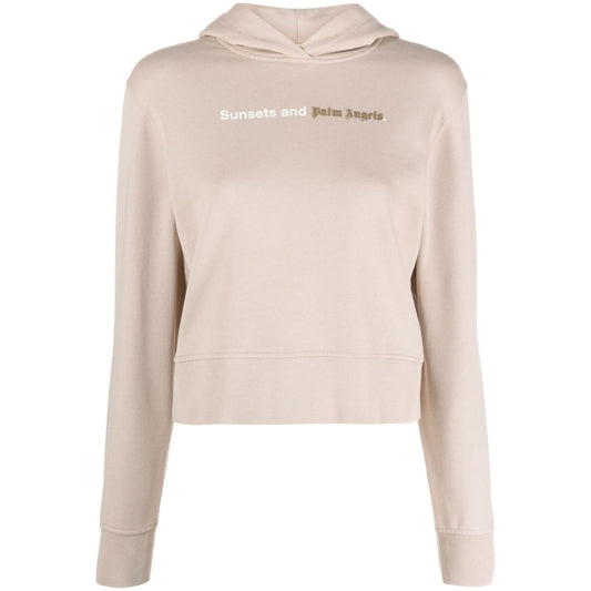 Palm Angels Sweaters Beige Topwear Palm Angels Light Gray