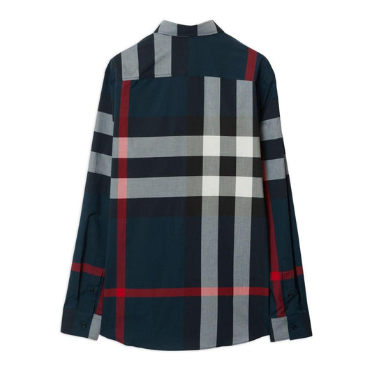 Burberry Shirts Blue Shirts Burberry Dark Slate Gray