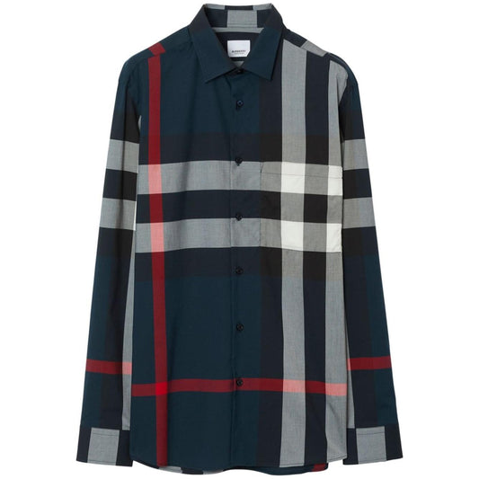 Burberry Shirts Blue Shirts Burberry Dark Slate Gray