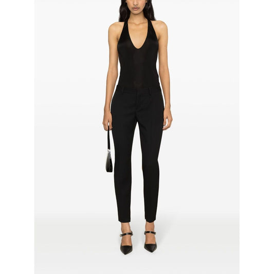 Saint Laurent  Top Black Topwear Saint Laurent White Smoke