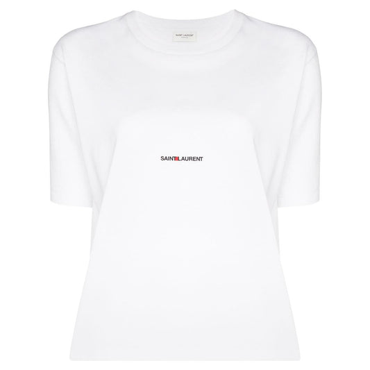 Saint Laurent  T-shirts and Polos White Topwear Saint Laurent White Smoke