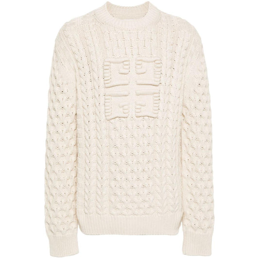 Givenchy Sweaters Beige Topwear Givenchy Antique White