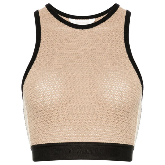 Palm Angels Top Beige Topwear Palm Angels Tan