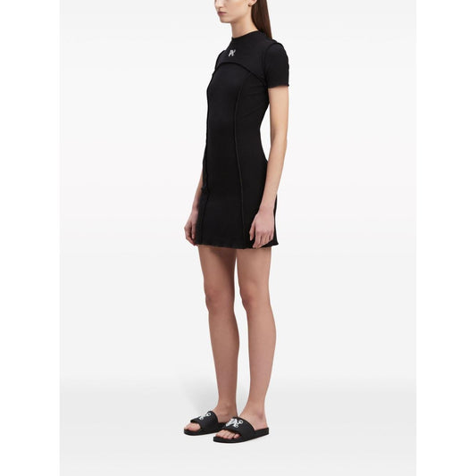 Palm Angels Dresses Black Dresses Palm Angels White Smoke