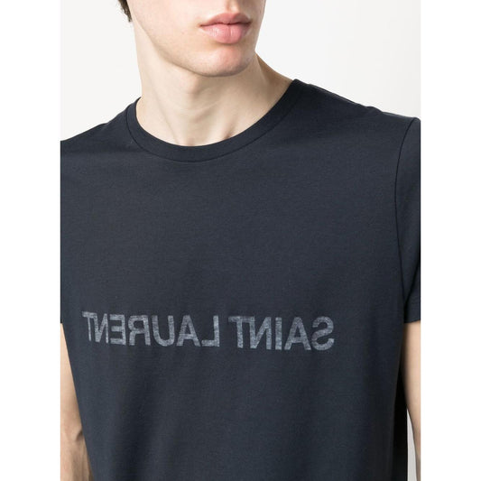 Saint Laurent  T-shirts and Polos Blue Topwear Saint Laurent Dark Slate Gray