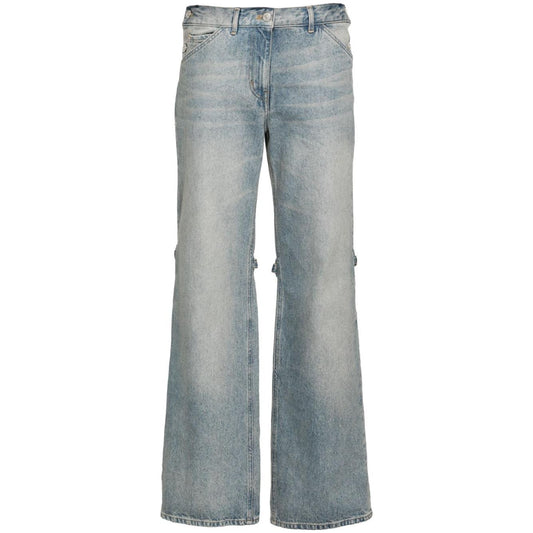 COURREGES PRE Jeans Clear Blue Jeans Courreges Pre Light Slate Gray