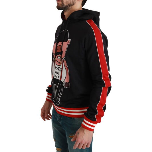 Dolce & Gabbana Black Pig of the Year Hooded Sweater TSH4611-44