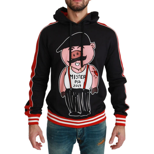 Dolce & Gabbana Black Pig of the Year Hooded Sweater TSH4611-44