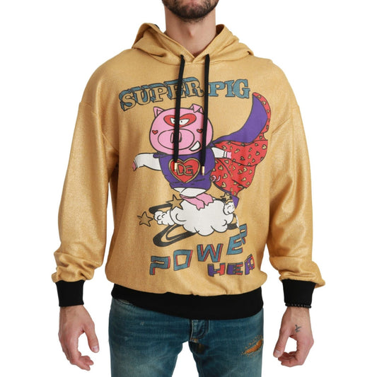 Dolce & Gabbana Gold Pig of the Year Hooded Sweater