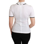 Dolce & Gabbana White Cotton Polo #dgfamily T-shirt TSH4550-36