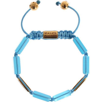 Nialaya CZ Opal 18K Gold 925 Bracelet