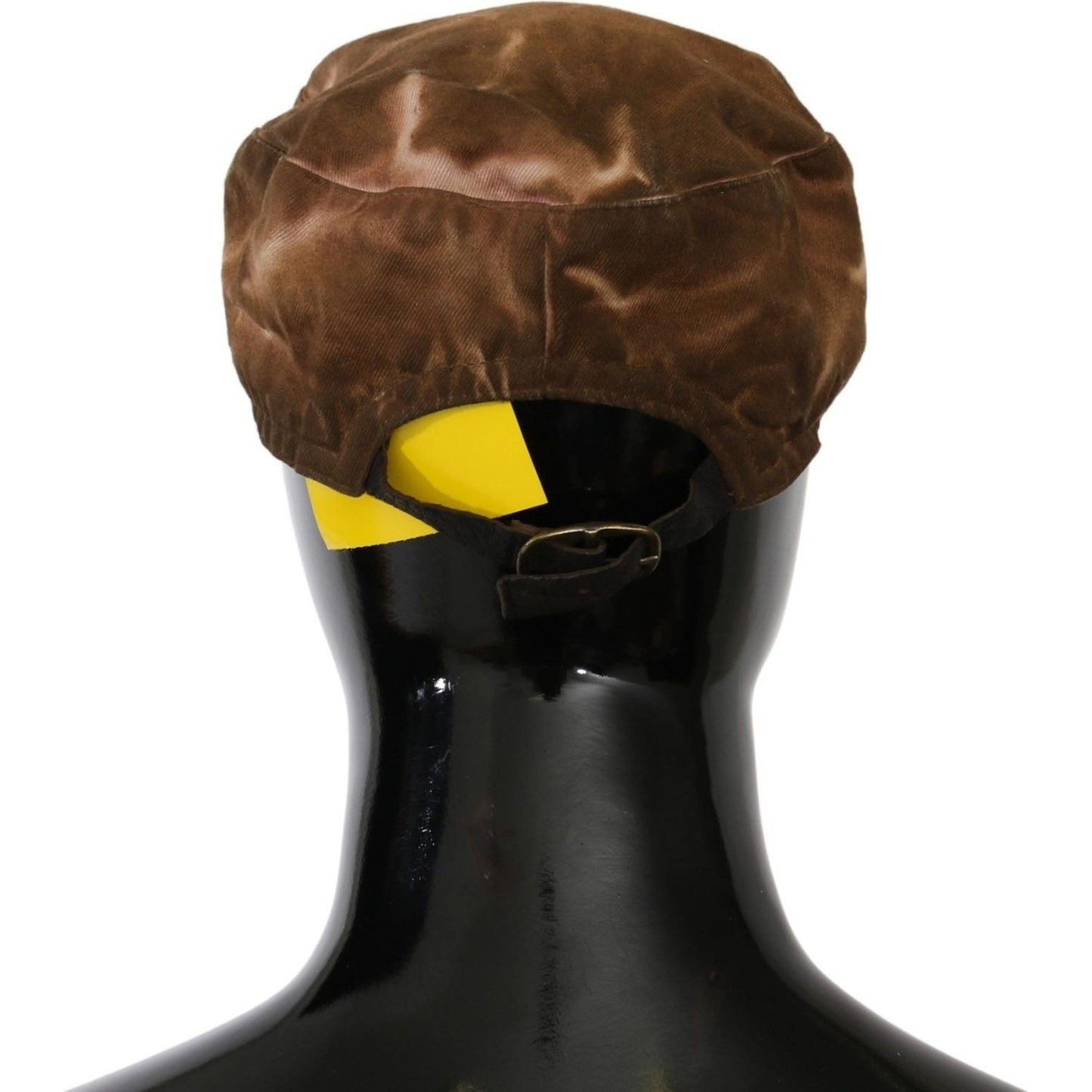 Costume National Brown Newsboy Beret Cabbie Fedora Hat HAT20002-57