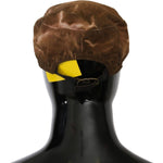 Costume National Brown Newsboy Beret Cabbie Fedora Hat HAT20002-57