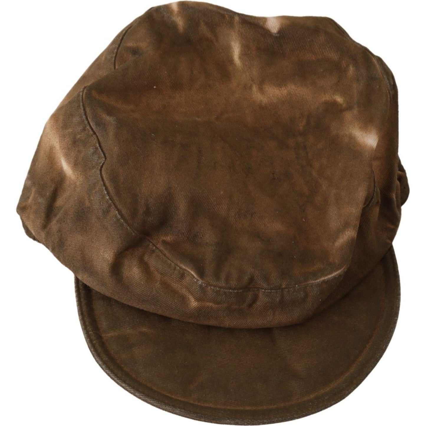 Costume National Brown Newsboy Beret Cabbie Fedora Hat HAT20002-57