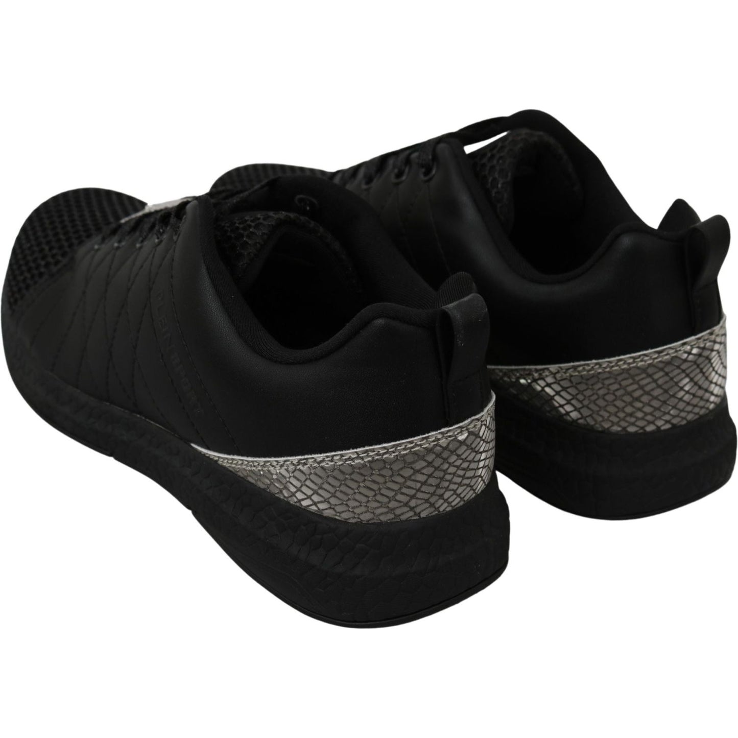 Philipp Plein Black Casual Running Sneakers Shoes