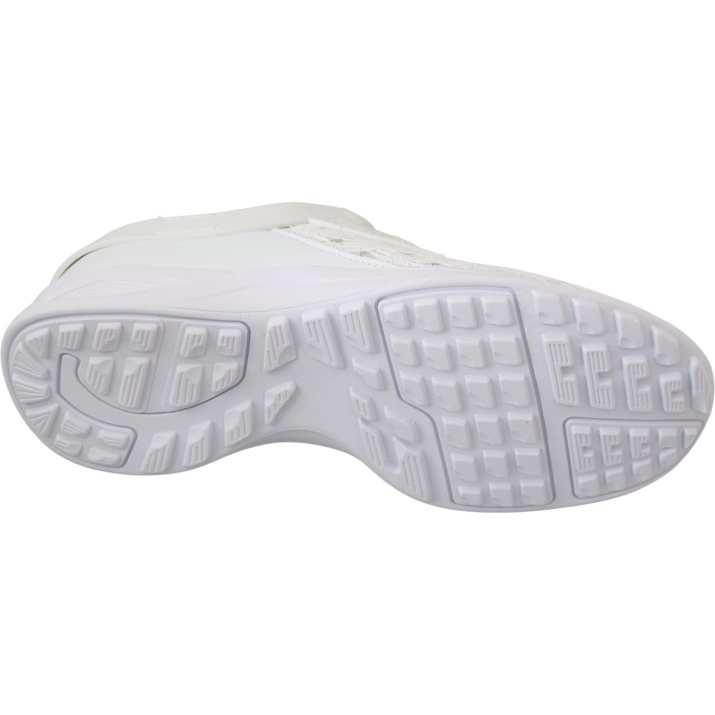 Philipp Plein White Polyester Casual Sneakers Shoes