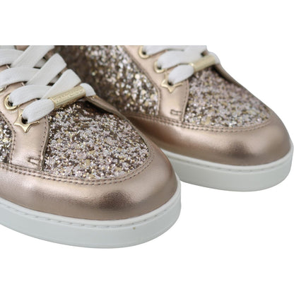 Jimmy Choo Ballet Pink Leather Miami Sneakers