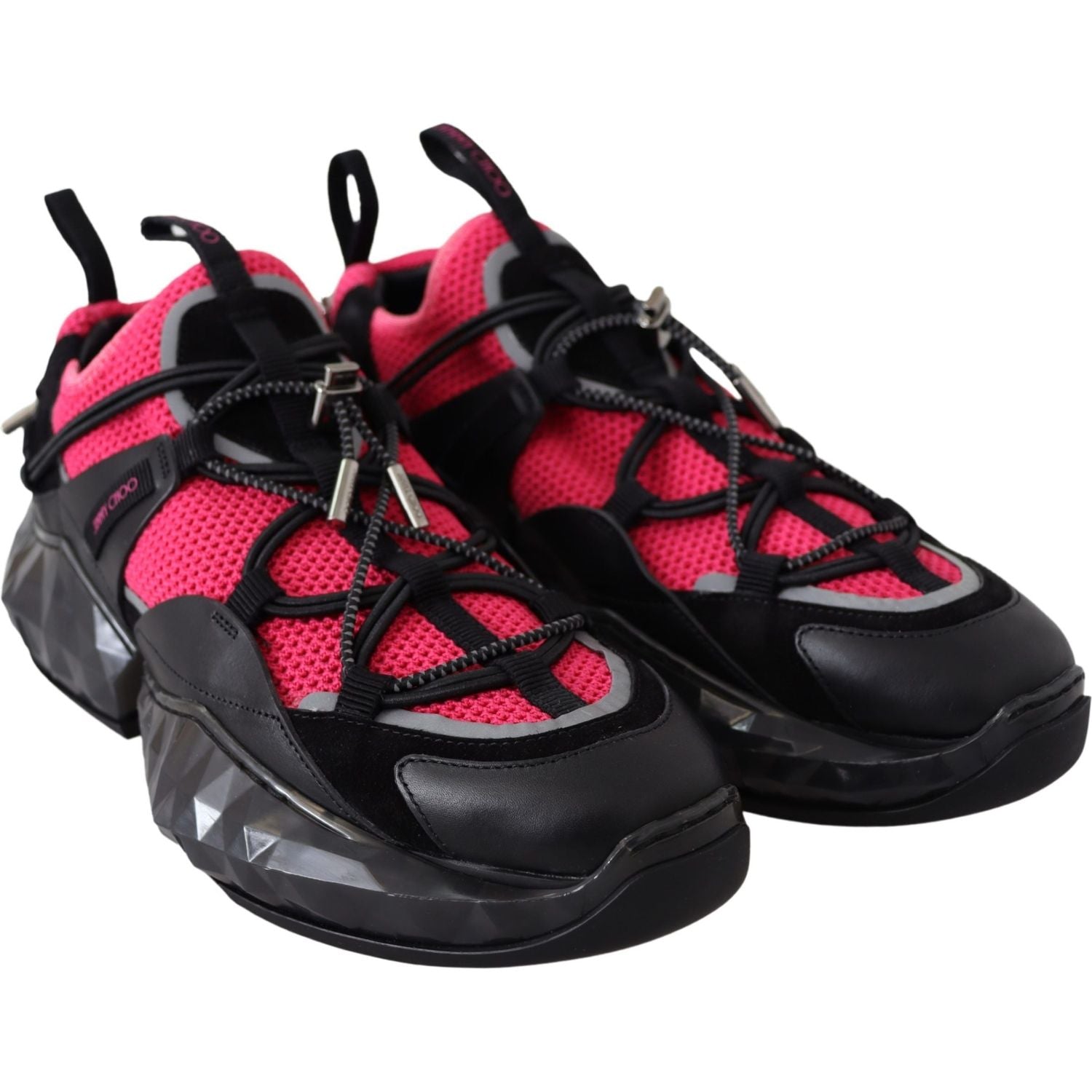 Jimmy Choo Diamond Black Pink Sneakers