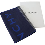 Givenchy Elegant Unisex Wool Silk Blend Scarf Wool Wrap Shawls Givenchy Dark Slate Gray