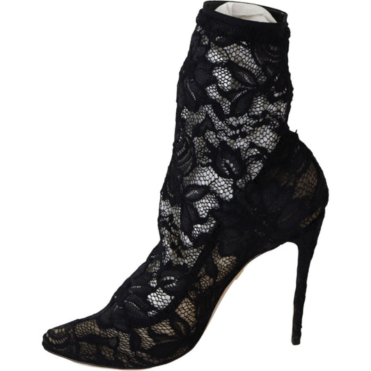 Dolce & Gabbana Black Lace Taormina Pumps Elegance Unleashed Dolce & Gabbana Black