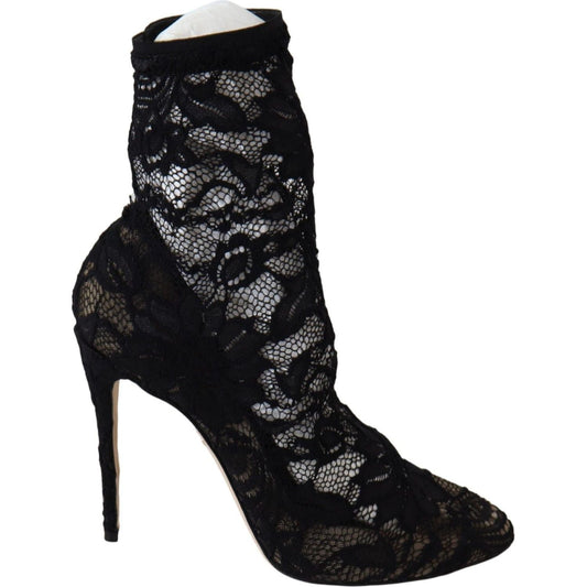 Dolce & Gabbana Black Lace Taormina Pumps Elegance Unleashed Dolce & Gabbana Black