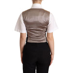 Dolce & Gabbana Enchanting Jacquard Floral Waistcoat Vest Jacket Dolce & Gabbana Black
