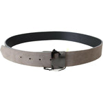 Costume National Classic Brown Leather Adjustable Belt WOMAN BELTS Costume National Dark Slate Gray
