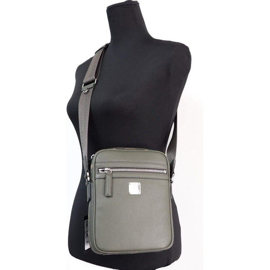 MCM Klassik Mini Sea Turtle Visetos Mixed Leather Multifunction Crossbody Bag Green MCM Dark Slate Gray