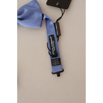 Dolce & Gabbana Elegant Purple Silk Bow Tie Necktie Dolce & Gabbana Dark Gray
