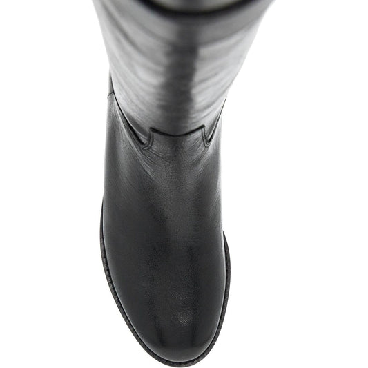 Tory Burch t lock riding boot for equest Boots Tory Burch Dark Slate Gray