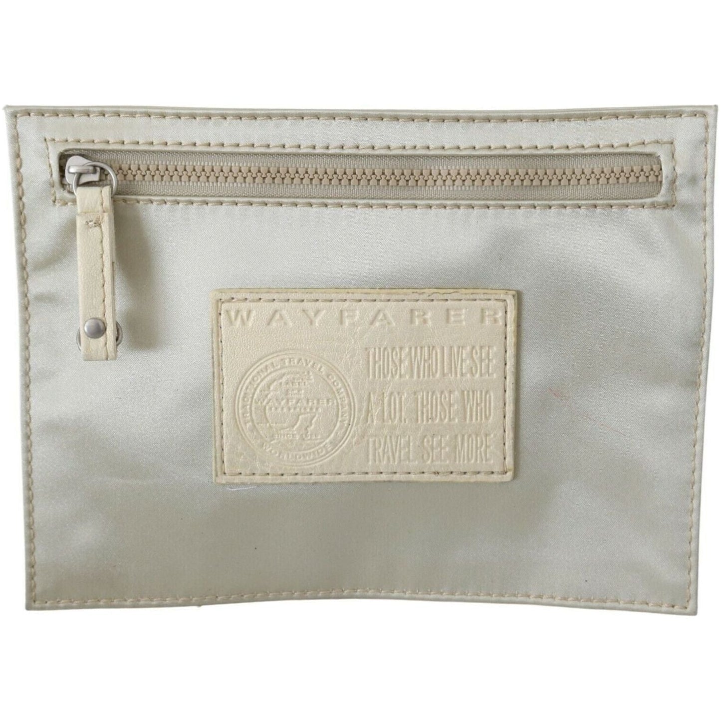 WAYFARER White Zippered Coin Holder Wallet