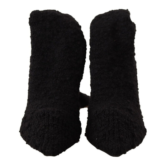 Dolce & Gabbana Chic Black Stretch Sock Boots Dolce & Gabbana Black