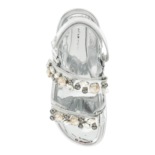 Tory Burch kira sports sandals with crystals Sandals Tory Burch Light Gray