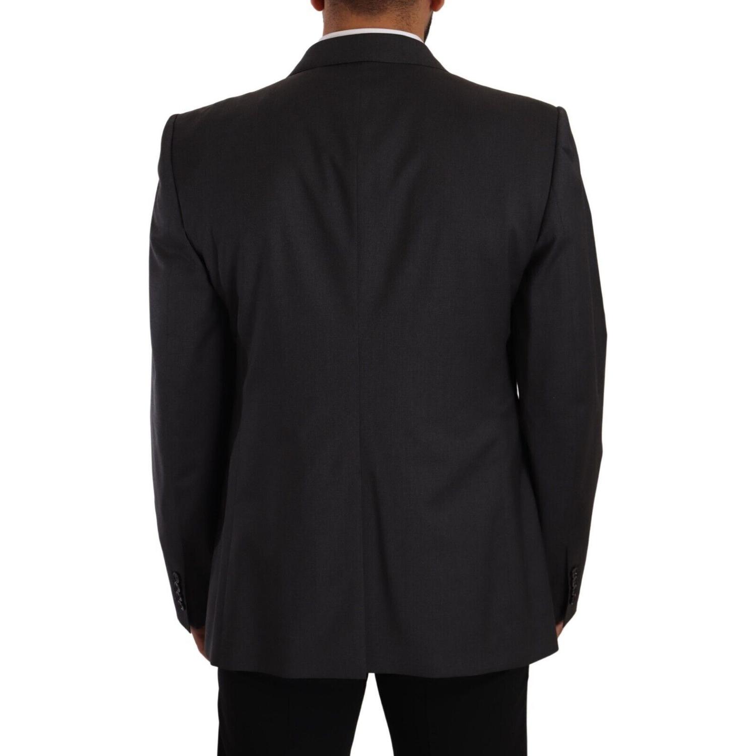 Dolce & Gabbana Gray Double Breasted 2 Piece SICILIA Blazer