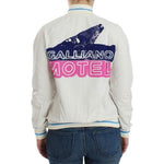 John Galliano Elegant White Zip Cardigan John Galliano Dark Slate Gray