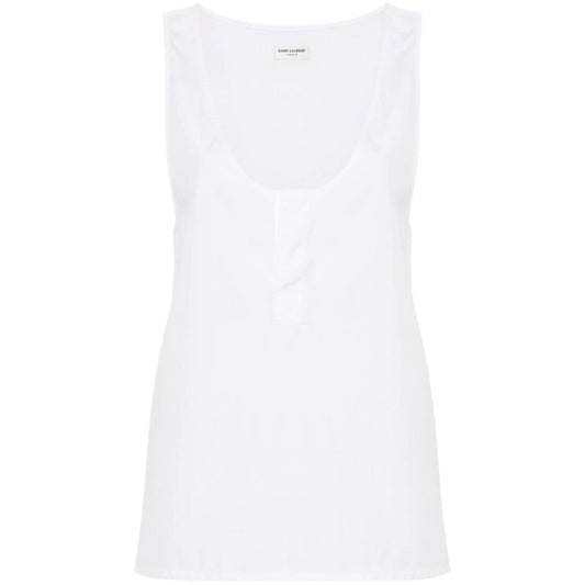 Saint Laurent  Top White Topwear Saint Laurent White Smoke