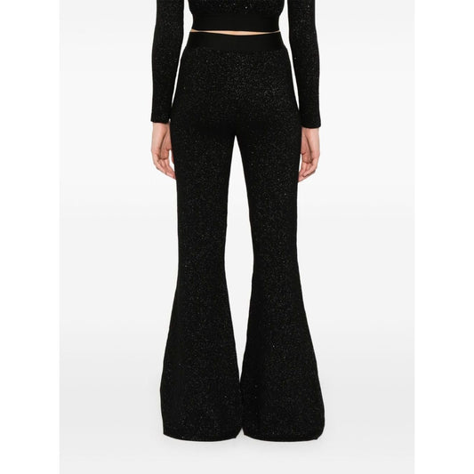 Palm Angels Trousers Black Trousers Palm Angels White Smoke