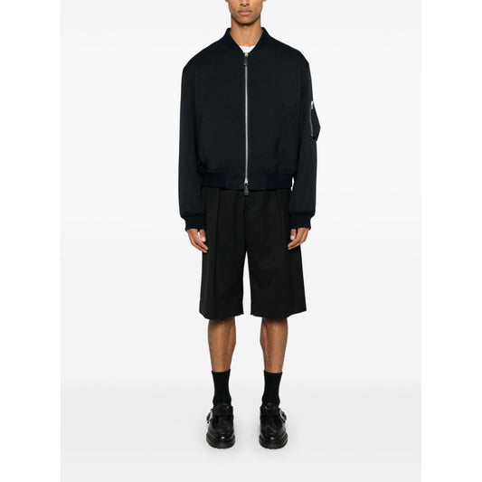 Jil Sander Coats Blue Jackets Jil Sander Black