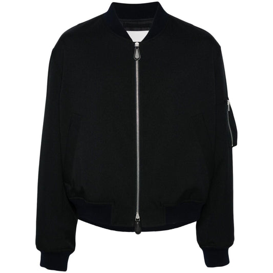 Jil Sander Coats Blue Jackets Jil Sander Black