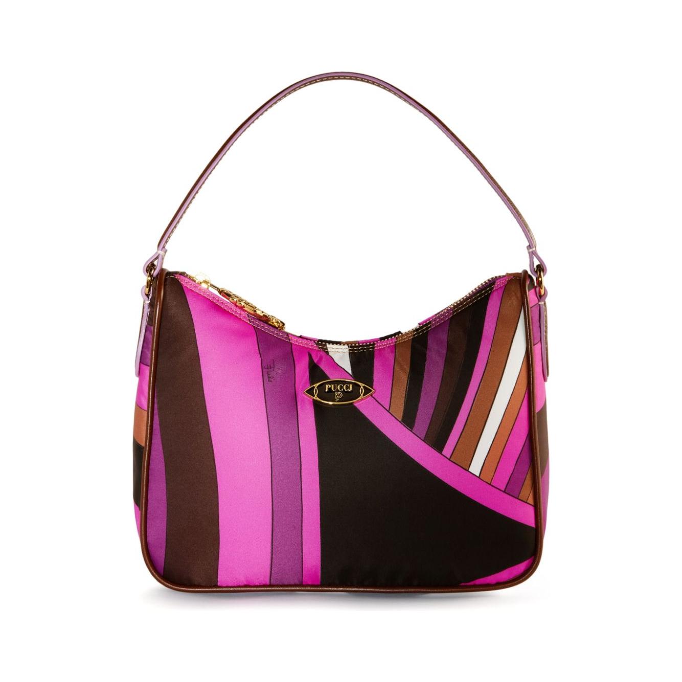 Front view with bag zipped and handles upright.