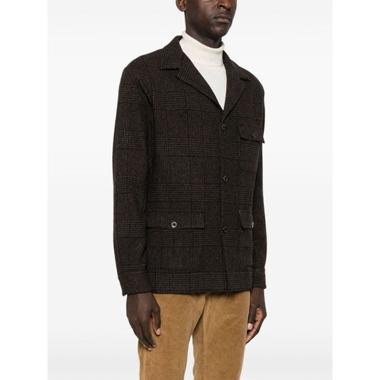 FINAMORE 1925 NAPOLI Jackets Brown Jackets Finamore 1925 Napoli White Smoke