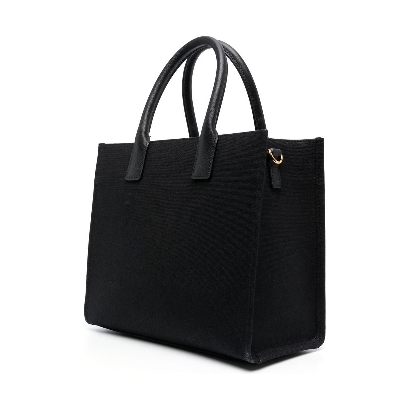 Front view with bag zipped and handles upright.