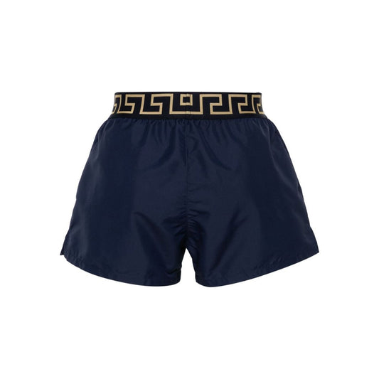 Versace Greca Border swim shorts in Blue Beachwear & underwear Versace Dark Slate Gray